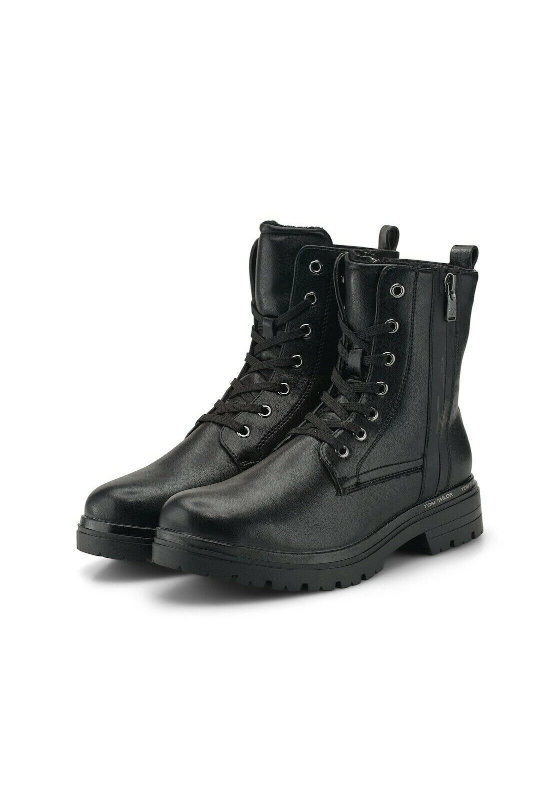 Tom Tailor Enkellaarsjes Met Plateauzool - Black - Afbeelding 2