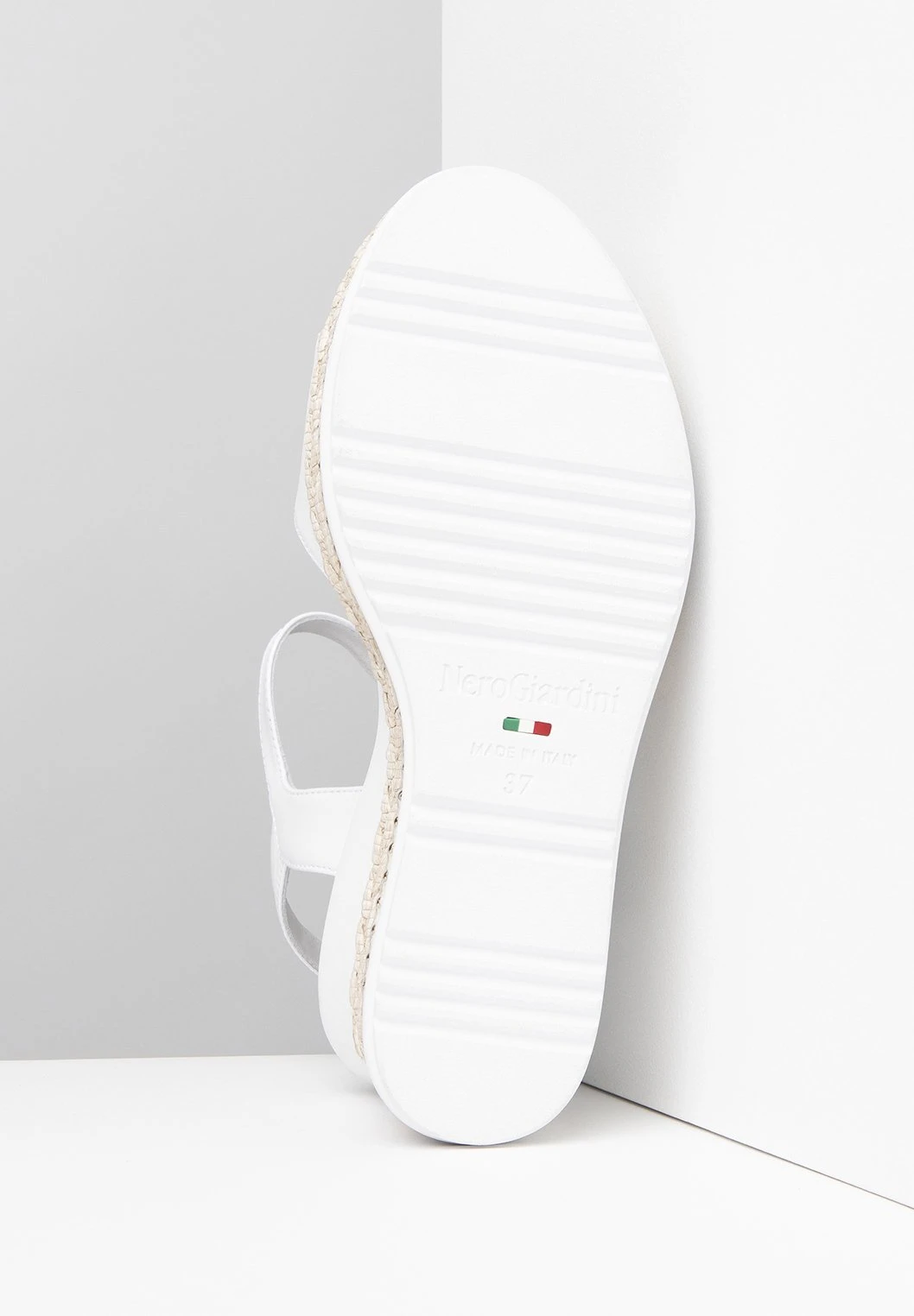 NeroGiardini Sandalen Met Sleehak - Bianco - Afbeelding 5