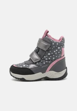 Geox Sentiero Girl Ab - Snowboots- Dark Grey/Rose