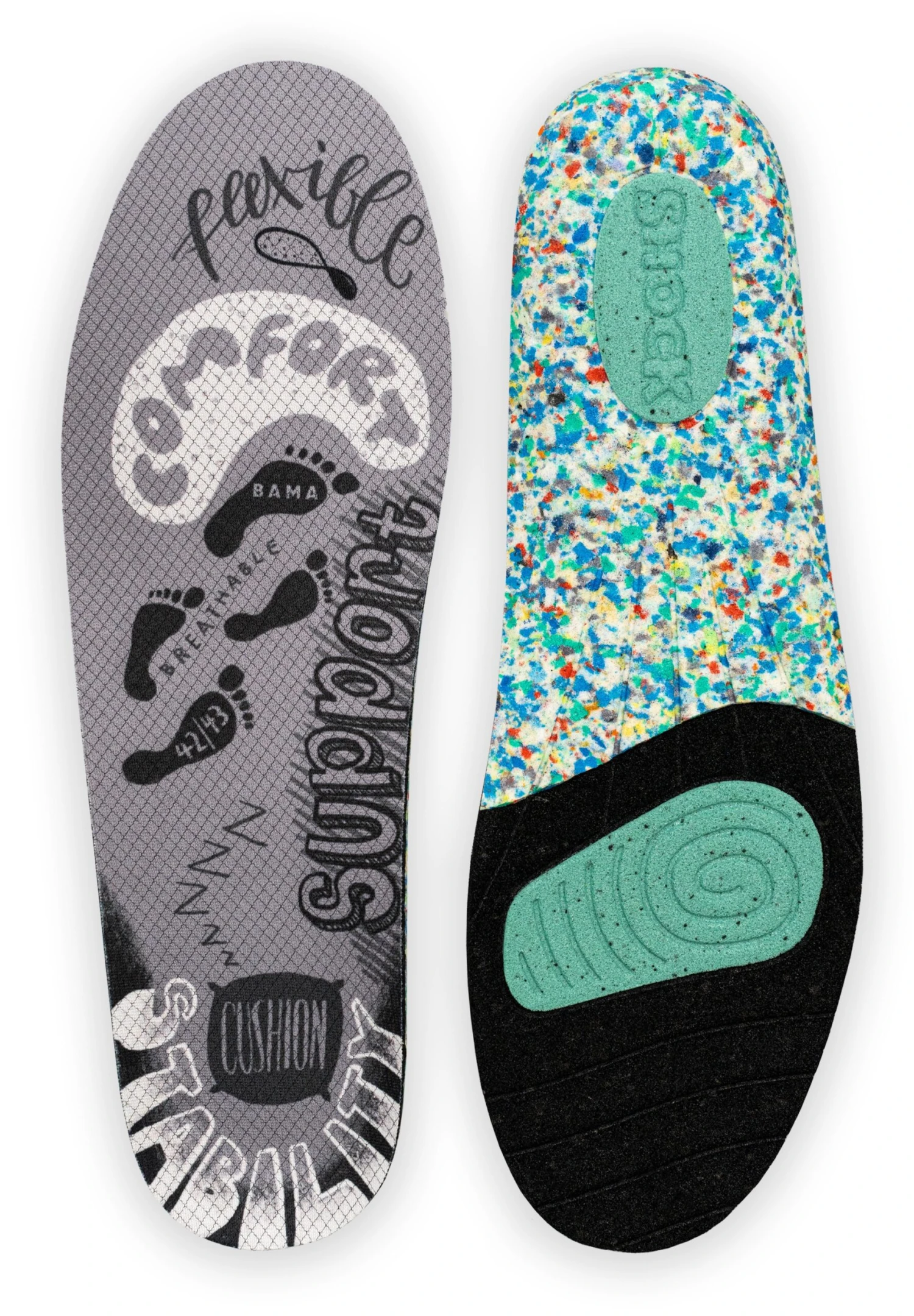 Bama Im Recycled - Steun- En Inlegzolen - Grey