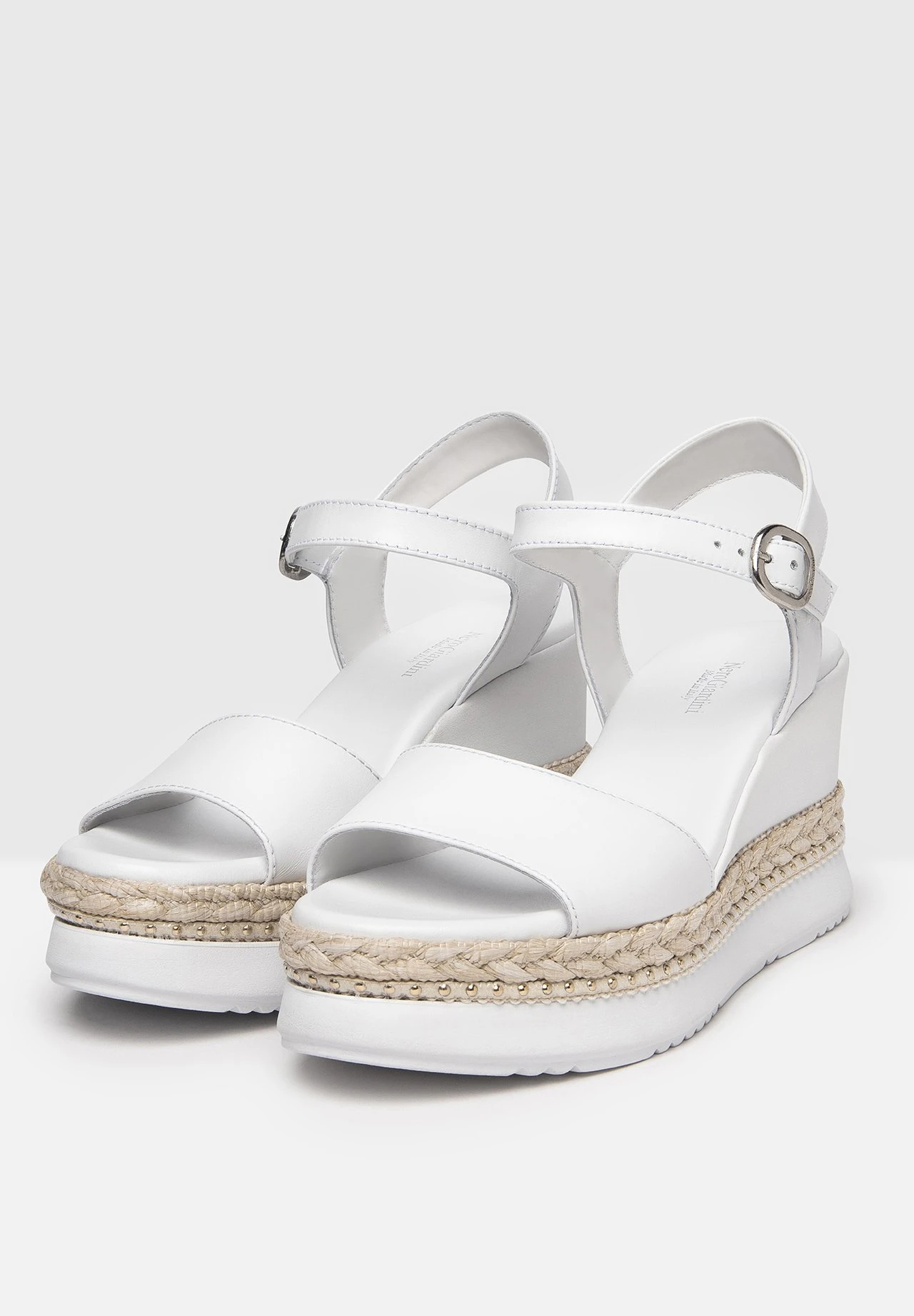 NeroGiardini Sandalen Met Sleehak - Bianco - Afbeelding 3