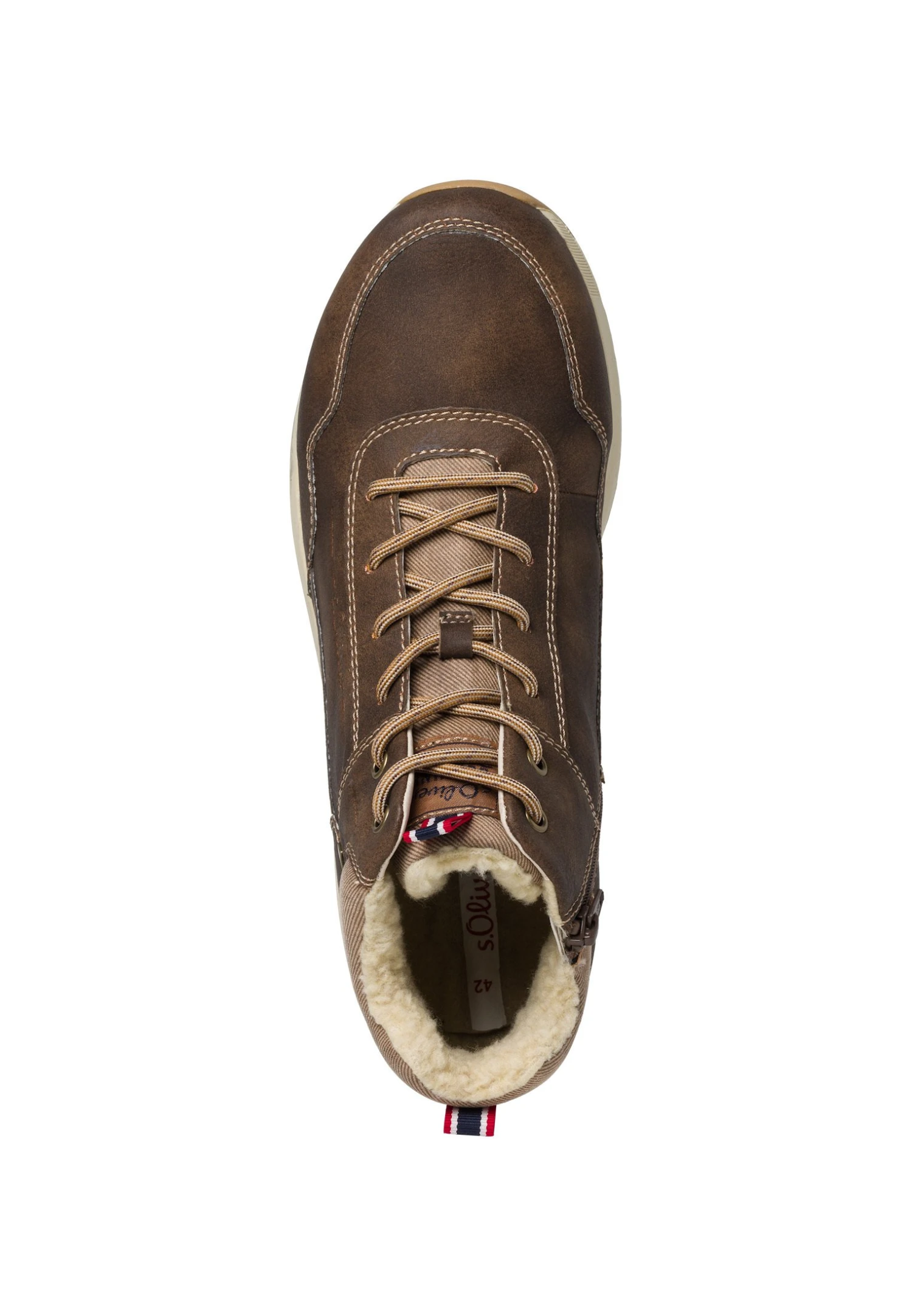 S.Oliver Sneakers Hoog - Dark Brown - Afbeelding 3