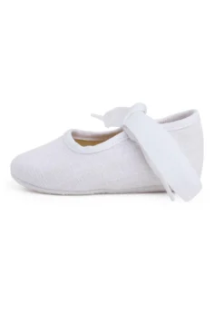 Merceditas Lino Con Lazo Faya - Babyschoenen - Blanco