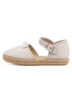 Con Lacito Pala Fruncida - Espadrilles - Beige