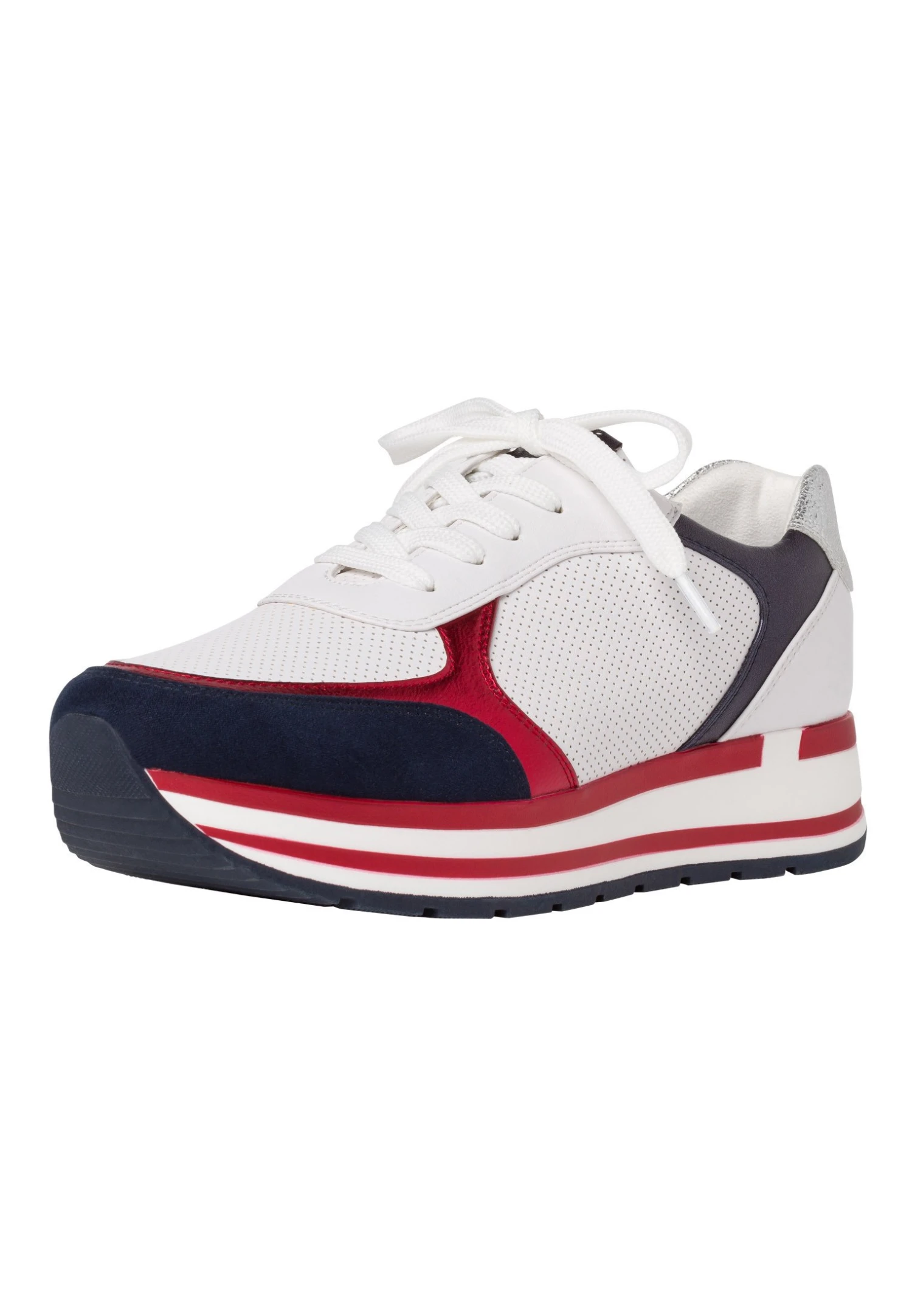 Marco Tozzi Sneaker - Sneakers Laag - White/Navy - Afbeelding 4