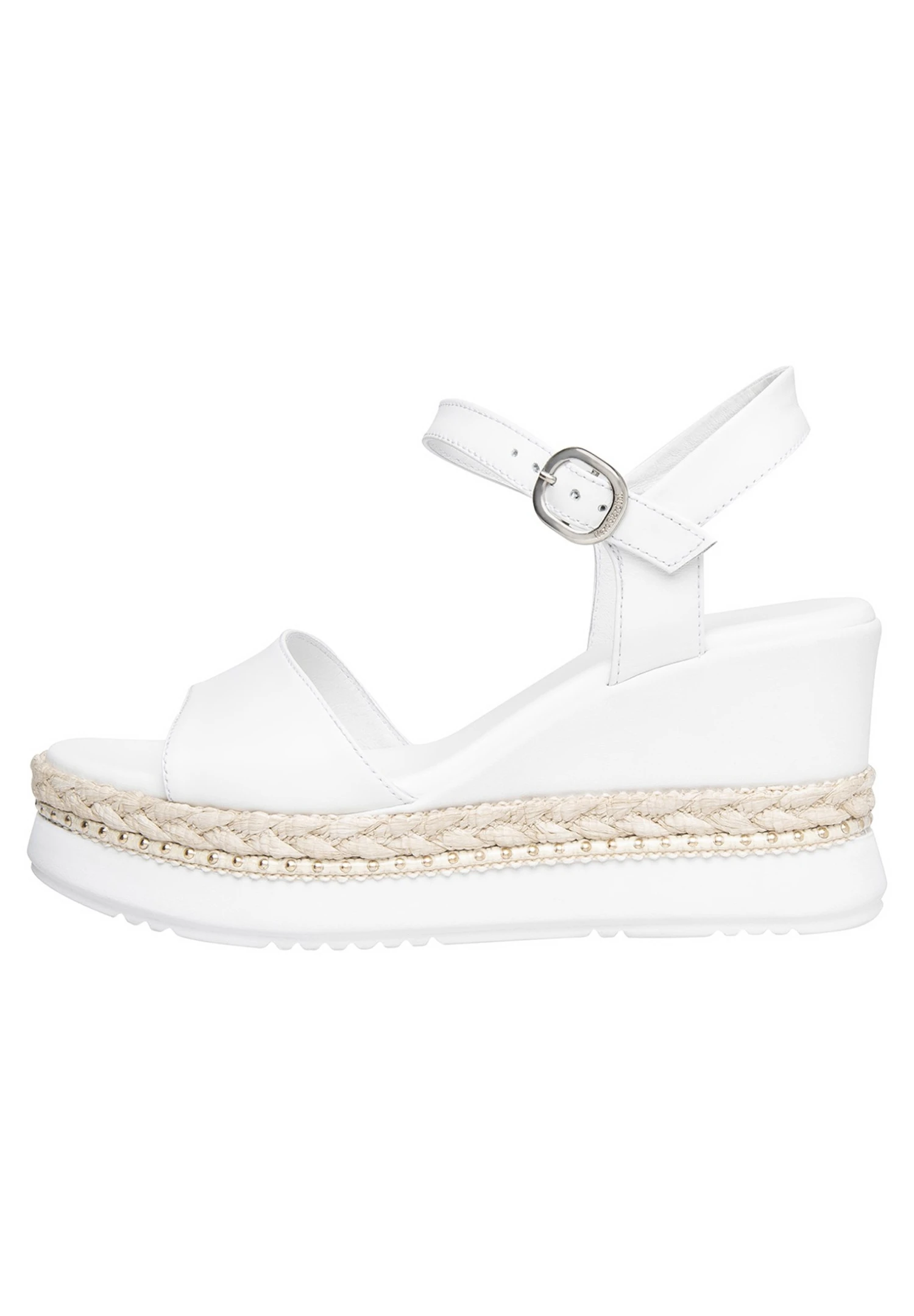 NeroGiardini Sandalen Met Sleehak - Bianco - Afbeelding 2