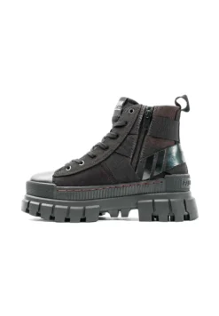 Palladium Revolt Hi Army - Enkellaarsjes Met Plateauzool - Black