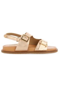 Gioseppo Tipo Bio De Piel Color Plata Con Hebillas - Badslippers - Cobre