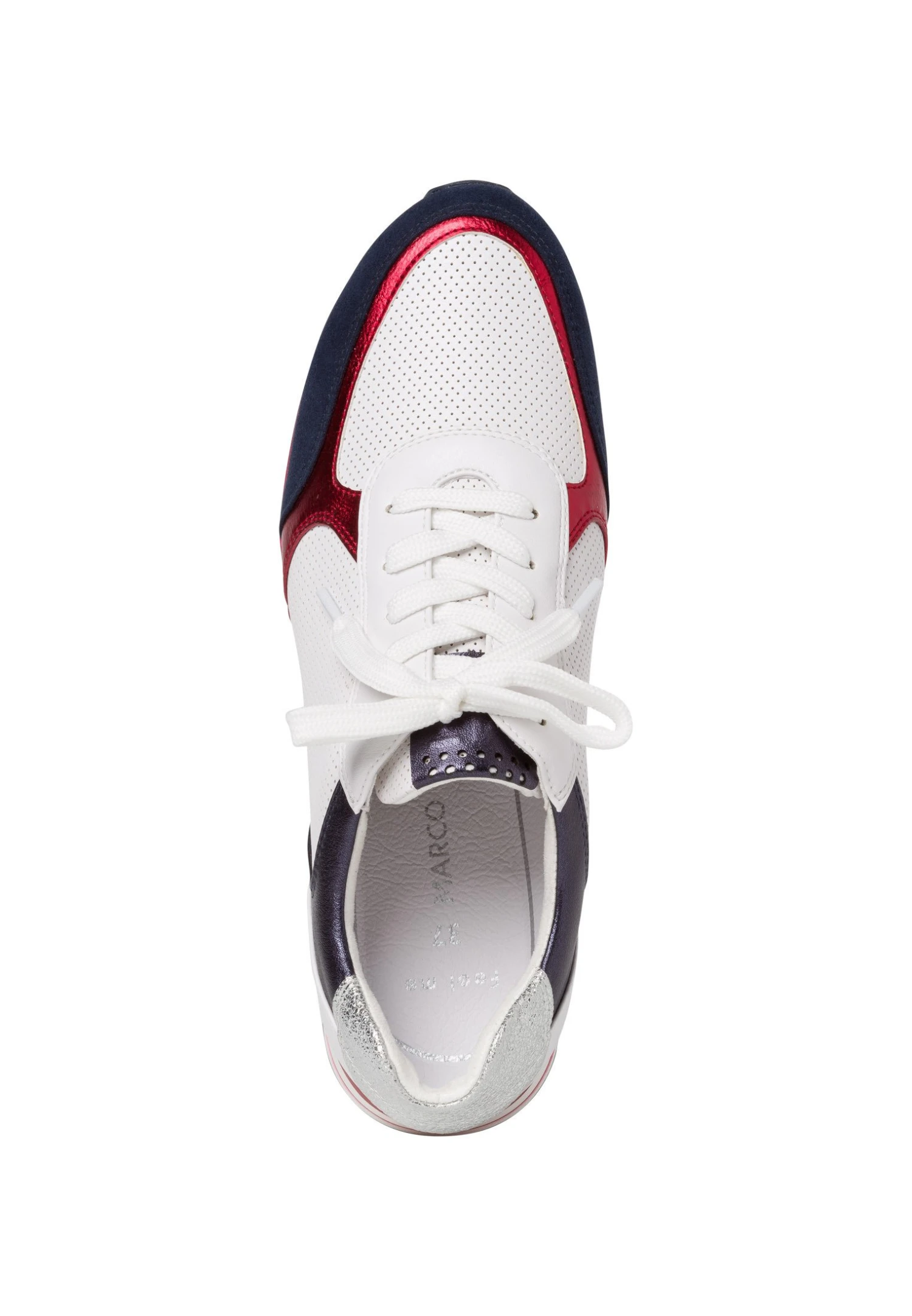 Marco Tozzi Sneaker - Sneakers Laag - White/Navy - Afbeelding 3