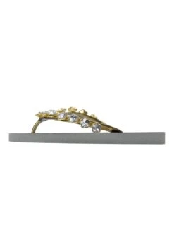 Chrystal Flower - Teenslippers - Silver