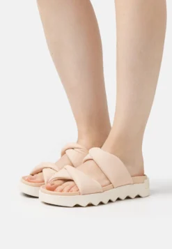 Sorel Viibe Twist Slide - Muiltjes - Nova Sand/Chalk