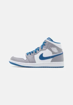 Air Jordan 1 - Sneakers Hoog - Cement Grey/White/True Blue