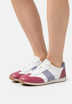 Geox Calithe - Sneakers Laag - White/Dark Fuchsia