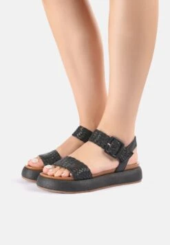 Inuovo Sandalen Met Plateauzool - Black Blk