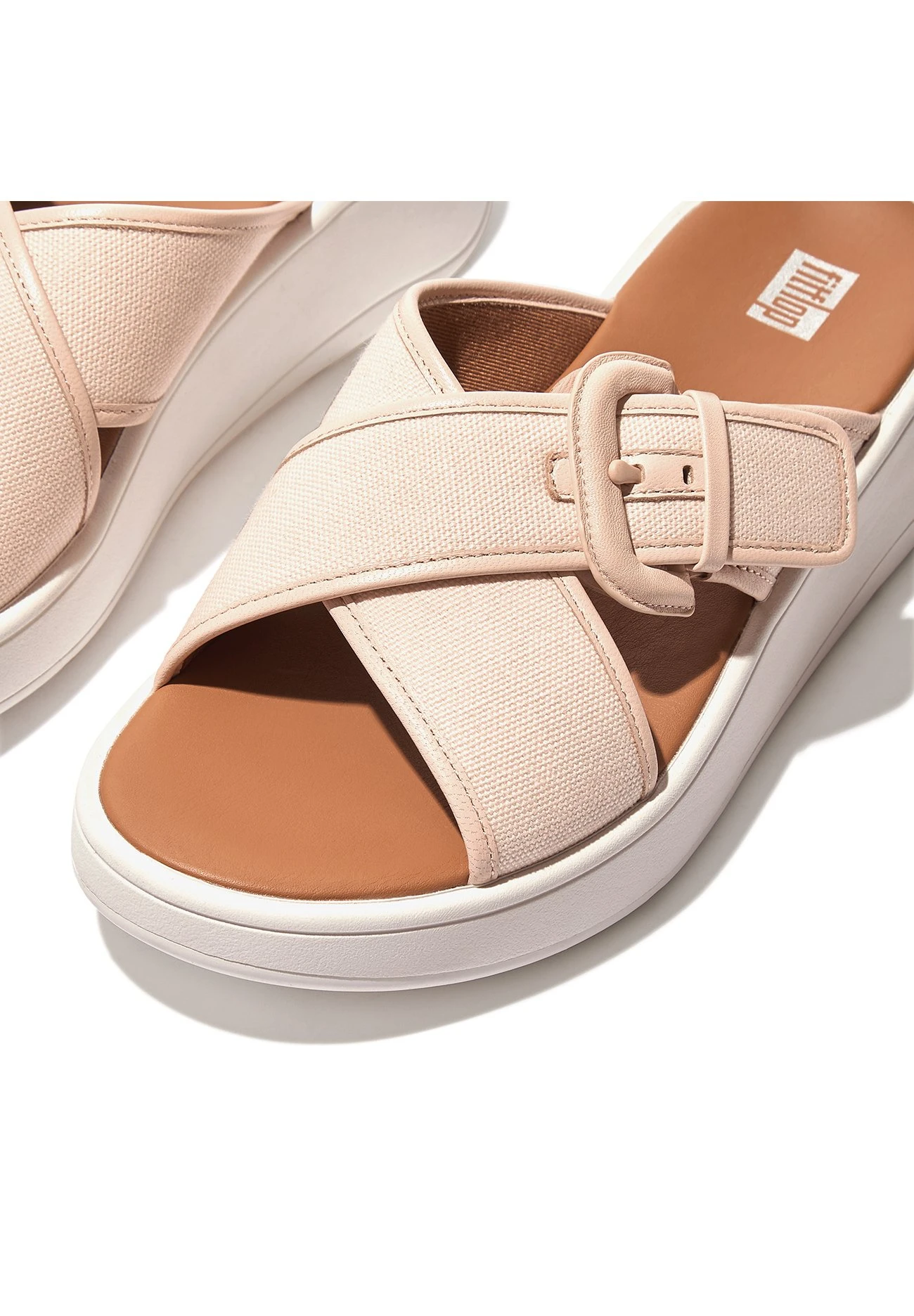 Fitflop Cross Slides- Muiltjes - Pink - Afbeelding 5