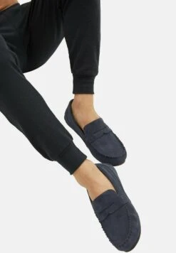 Marks & Spencer Suede Moccasins - Pantoffels - Navy