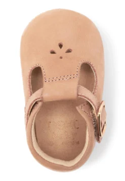 Next Little Luxe T - Bar Pram - Babyschoenen - Tan Brown Leather